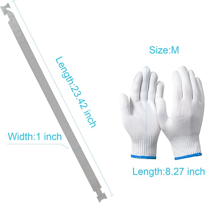 AMOSTBY Auto Tool Set, 23 inch High Elastic Stainless Steel Auto Repair Tools with Wear-Resistant Labor Protection Gloves