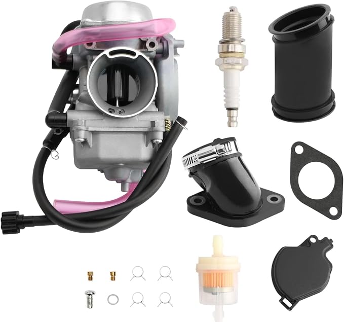 Carburetor Compatible with 2001 2002 2003 2004 2005 Arctic Cat 250 300 2x4 4x4 ATV Quad Carb with Rubber Airbox & Intake Manifold Boot