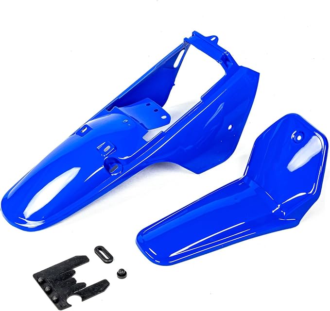 PW80 Plastic Kit, Tank Seat Gas Cap Petcock Chain Guard for yamaha PW80 PY80 PEEWEE Y-Zinger 80 Kid Bikes (Blue)