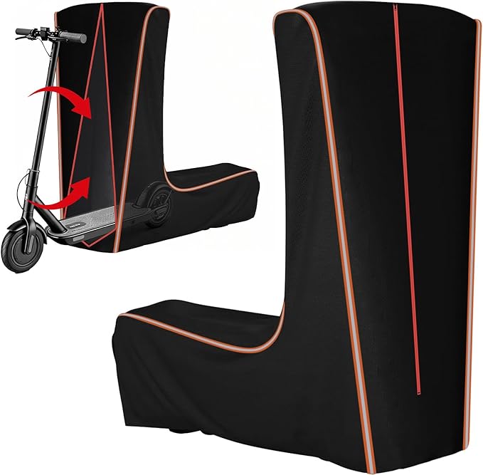 Electric Scooter Cover, 360° Full Coverage Universal Outdoor Waterproof Dustproof Sun Protection Scooter Storage Cover, Fit for 800W to 6000W E-Scooters, All Season (61" L x 30" W x 53" H)