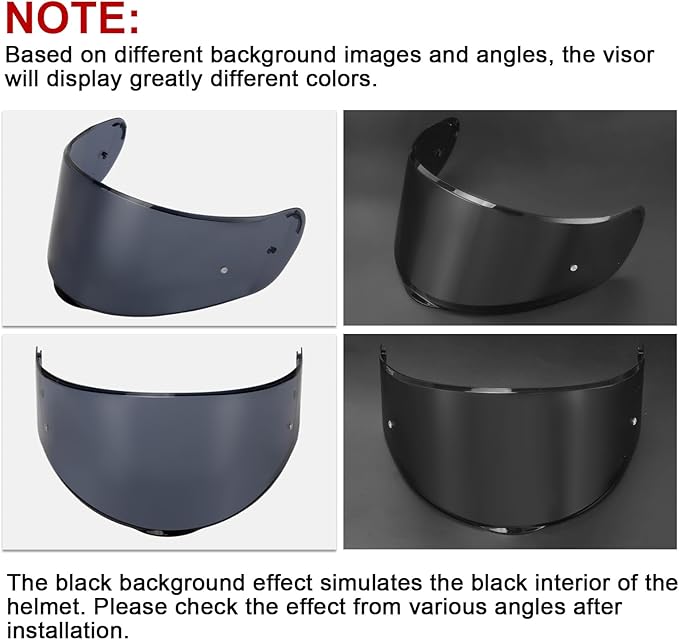 PSLER Sedici Strada 2 Visor - Sedici Strada 2 and Strada 3 Face Shield Motorcycle Helmet visor Accessories Replacement for LS2 FT2 VECTOR Sedici Strada 2 Strada 3 FF801 FF397，Dark Black