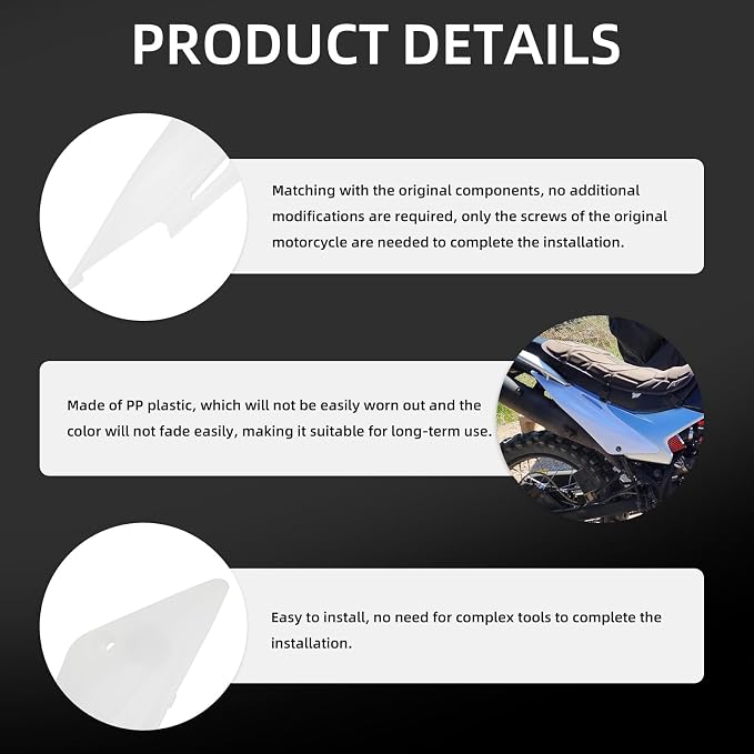 Plastics Kit for Hawk 250,Fairing Body Work Fender Sets with Fuel Tank Guard for Hawk250 - Black