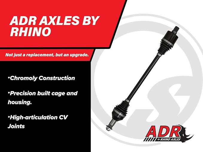 SuperATV ADR Front Axle for Polaris Ranger Models, Front Axle, Precision Components, Cost Effective Axle to Meet and Exceed Your OEM Part 1332637 Axle, See Fitment
