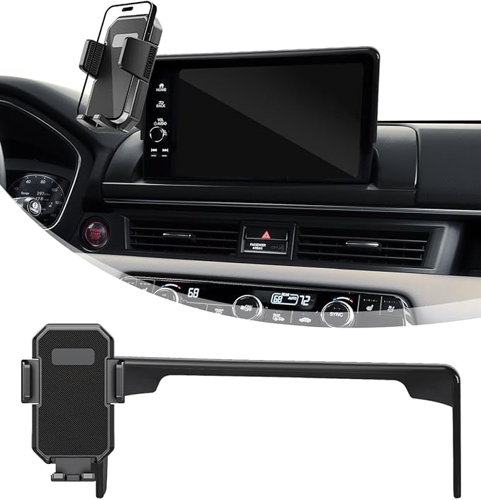 PZK Car Phone Mount for Honda HRV 2023-2026/ CRV 2023-2026 / Honda Pilot 2023-2026 Accessories 7/9-inch Screen 360° Rotation Auto Lock CRV HRV Car Phone Holder Not Affect Air Vent Phone Cradles