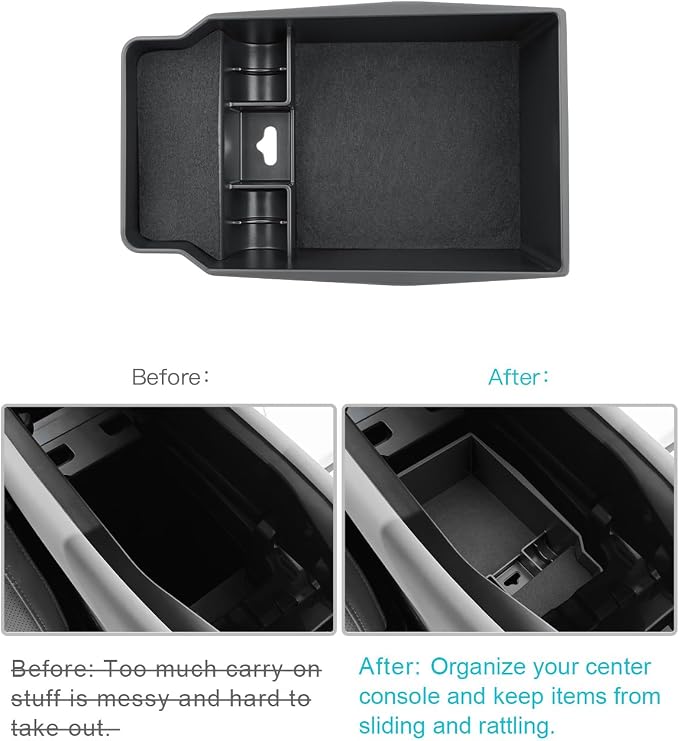 CDEFG for 2026 Mazda CX5 Center Console Organizer Tray 2026 CX-5 Accessory | for 2026 Mazda CX-5 (S/Select/Preferred/Premium/Premium Plus) Accessories Middle Console Armrest Storage Box Coin Holder