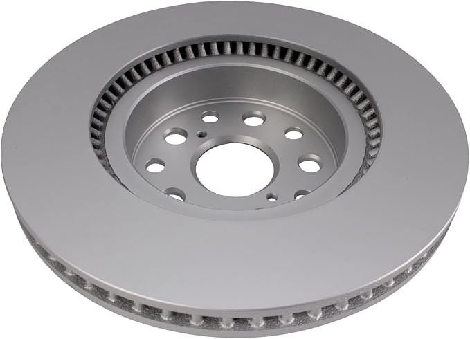 TRQ Front Brake Rotor Set Coated Compatible with 07-08 Lexus LS460 with 334 mm Diameter Front Rotors without Sport Package 13-17 Lexus LS460 Base Model 21-24 Toyota Mirai