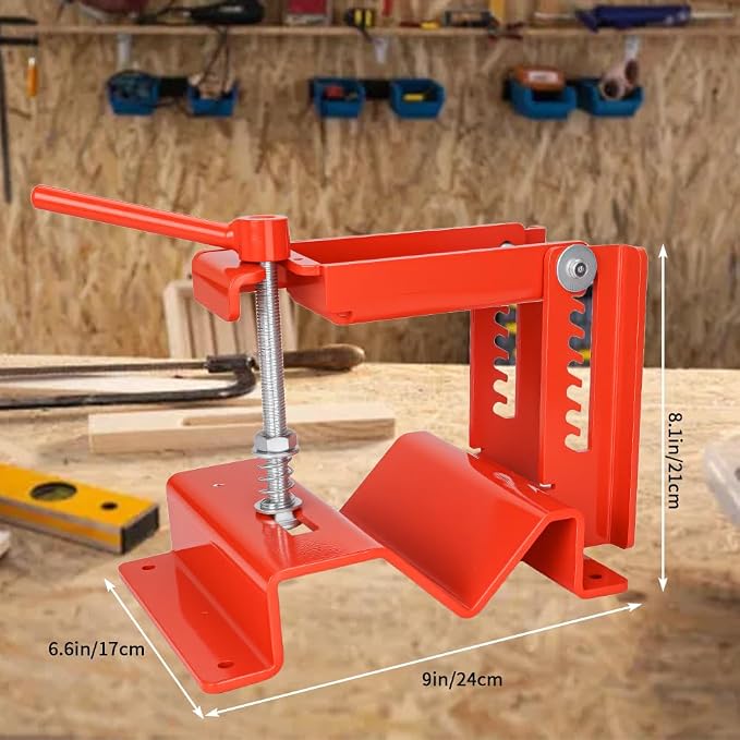 Log/Pipe Clamp Lock, for 1-1/2" - 4-3/4" Logs Upgraded Log Holder for Cutting, Quick Adjustment Wood Vice for Woodworking Avoid Slipping and Rolling