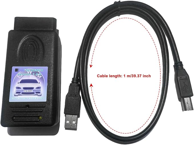 for BMW Scanner 1.4.0 Programmer V1.4 Eeprom Programmer Code Reader Work for BMW E46,E38,E39,E53,E83,E85 Vehicle Fit ECU Programming Tool OBD2 Scanner Diagnostic Tool(Only Support Windows XP)