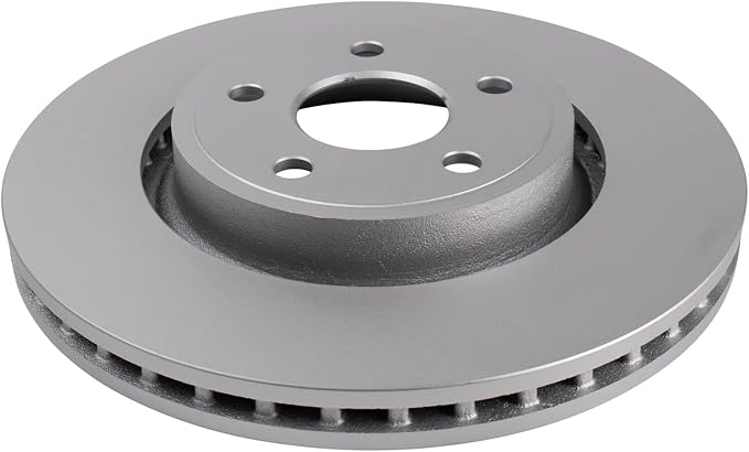 TRQ Front Brake Rotor Set G Coated Vented Compatible with 2011-2023 Dodge Durango 2011-2021 Jeep Grand Cherokee 2022 Jeep Grand Cherokee WK