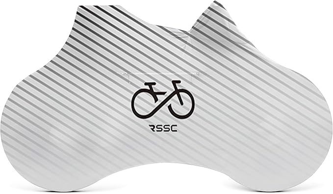 Bike Cover with 5 Zippers, Anti-Scratch Bicycle Storage Guard for Apartment & Garage, Fits Wall Hangers & Car Racks, Dust-Proof Full Protection for Most Bikes (Gray)