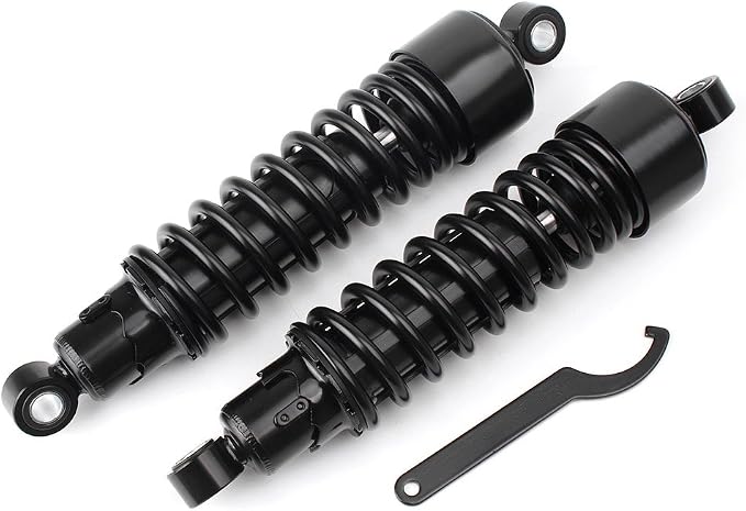 11.75" Motorcycle Rear Shock Absorber Adjustable 298mm Lowering Kit Damper For Harley Davidson For Sportster XL883 XL1200 Touring Road Street Glide Road King FLT FLHT FLHR FLTR FLHX 1980-2025