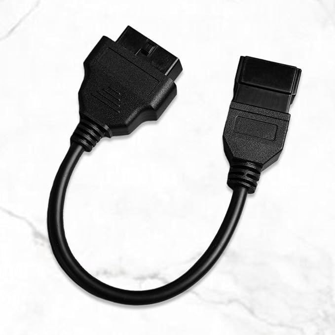 OBD2 Adapter Cable for HITACHI 24V Diesel Vehicles 6 Pin OBD2 16Pin to OBD1 6Pin OBDII Car Diagnostic Connector Compatible with OBD II Diagnostic Scanner