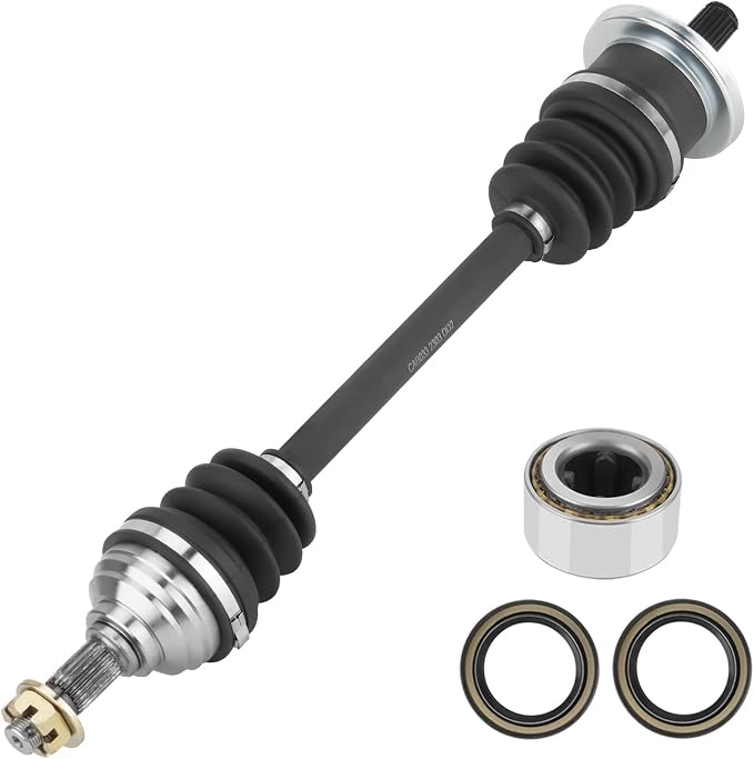 Rear Left or Right CV Axle & Wheel Bearing Kit for Arctic Cat 400/500 4X4 2X4 2002 2003 2004, 1 CV Axle and 1 Wheel Bearing