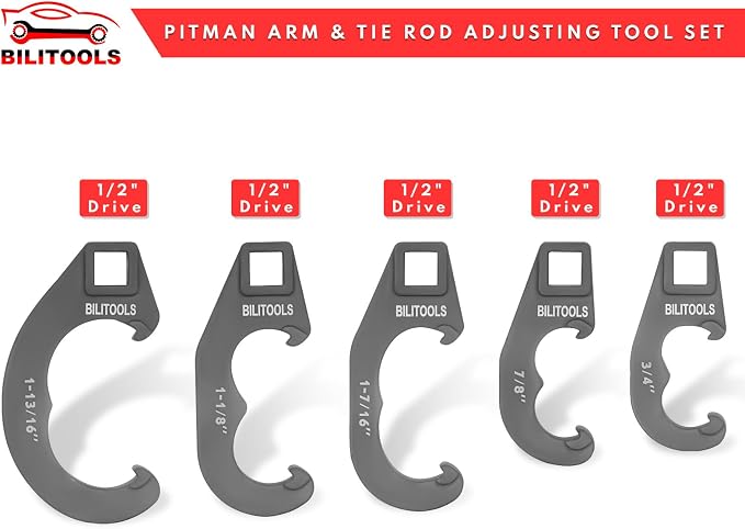 Heavy Duty CV Boot Clamp Pliers & 5 Piece Tie Rod Adjuster Tool Set