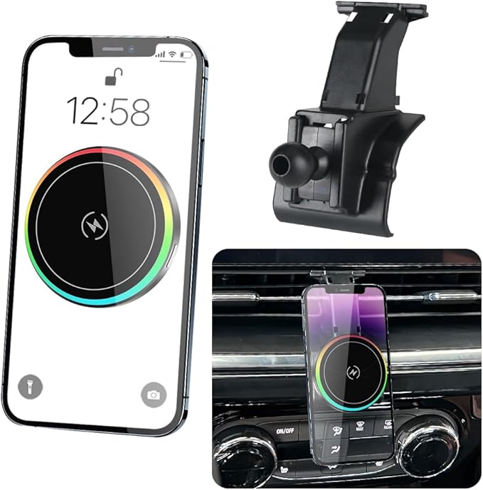 Car Magnetic Phone Mount for Chevrolet Chevy Trax 2024 2025 2026 Auto Interior Accessories Best Cellphone Holder Fast 15W Wireless Charger Cell Phones Charging Screen Stand Accessory