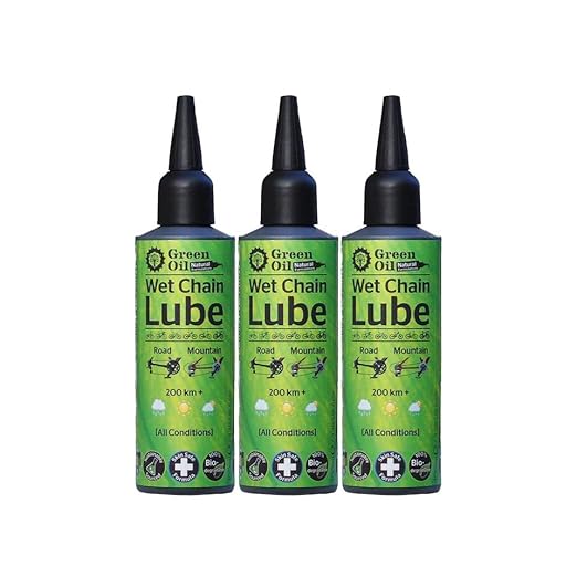 GREEN OIL Cycle Chain Lube, 100 ml, Suited for All Bikes, Wet & Dry Conditions, Biodegradable, Natural, Eco Friendly, Skin Safe, Free of PTFE PFOA Palm Oil Petroleum, Award-Winning Lube, Made in UK