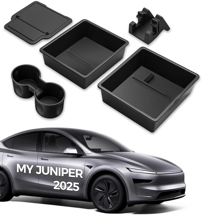 Upgrade 65W USB Charger Hub &Center Console Organizer (5PCS) forTesla Model Y Juniper 2026