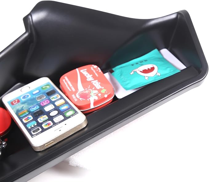 TOYCIDFG Dashboard Storage Tray Behind Navigation Screen with Phone Holder for Corvette C8 Stingray 2020-2026, Center Console Car Organizer Tray Interior Accessories (Only Tray)