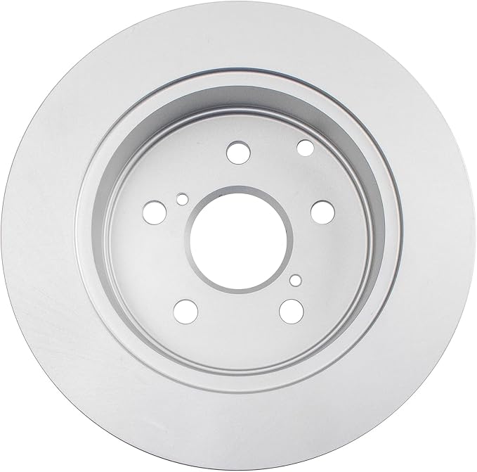 TRQ Rear Brake Rotor Set G Coated Solid Compatible with 2010-2012 Lexus HS250h 2006-2018 Toyota RAV4