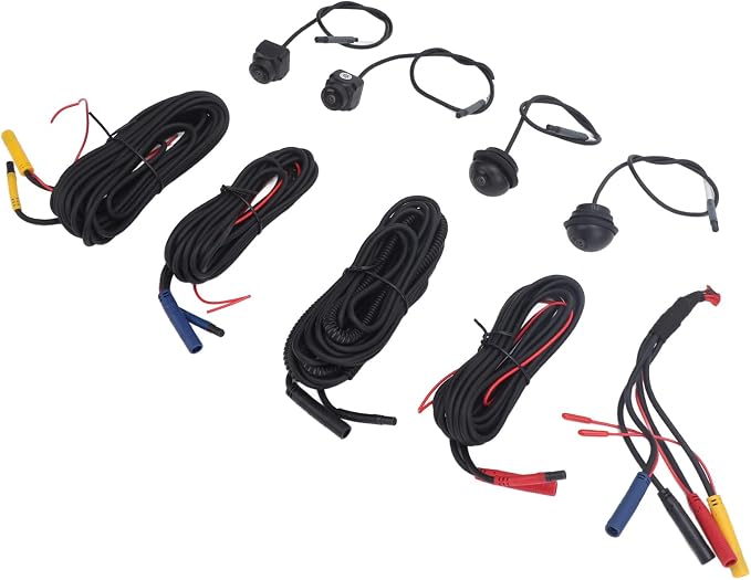 360° Panoramic Car Camera System - 1080P HD Front, Rear, Left & Right View for Car Display (2053A Chip + 6053A Lens)
