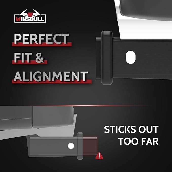 2.5 Inch to 2 Inch Hitch Reducer for Chevy Silverado GMC Sierra 2500 HD 3500 HD Accessories, Push in with Confidence Perfect Alignment Hitch Receiver Adapter