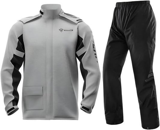 Motorcycle Rain Suit Waterproof Breathable Work Rain Jacket Pants Reflective Raincoat 2 Pieces Rainwear for Men