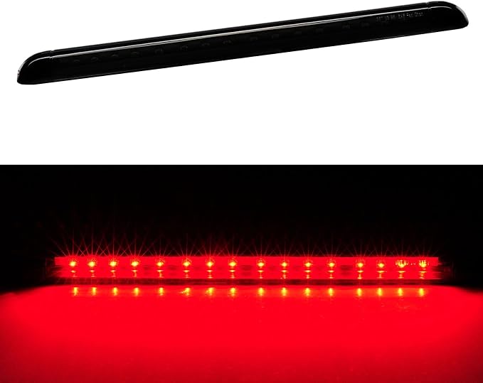 Third 3rd Brake Light LED for 1992-1999 Chevy C/K Suburban Blazer Tahoe/GMC Yukon Jimmy/Hummer H2/ Bravada High Mount Rear Brake Lights Center Cab Stop Light (Smoke)