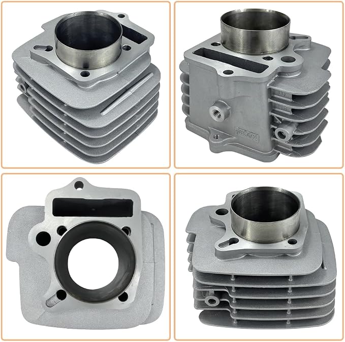 Motorcycle Cylinder Head Assembly Kit+Piston Ring Gasket Kit for 56mm Bore YX140cc YX150cc 1P56YMJ 1P56FMJ 1P56FMJ-5 Horizontal Engine