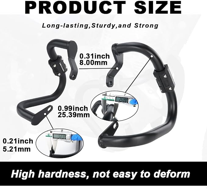 Xitomer Motorcycle Engine Guard Compatible with XT250 2025, XT250 / XT250X 2008-2011 Crash Bar Fit for Steel Protector Bumper Guards