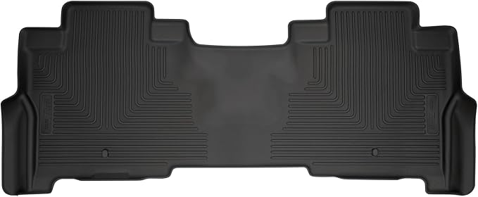 Husky Liners Weatherbeater Floor Mats | Fits 2018-2024 Ford Expedition | 2nd Row, 1-pc Black - 14341