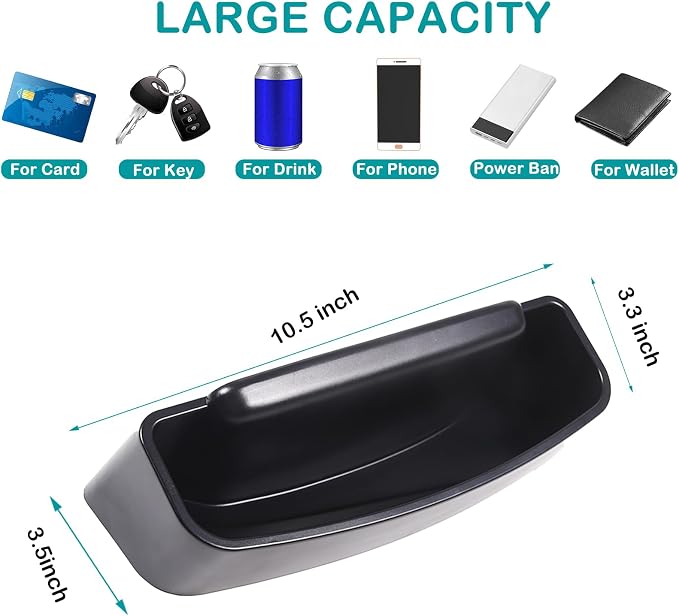 ABS Center Console Dash Storage Box Compatible with Mazda MX-5 ND 2015-2023 Navigation Screen Rear Insert Storage Tray Organizer Interior Accessories (Does not fit 2024 Mazda MX-5)