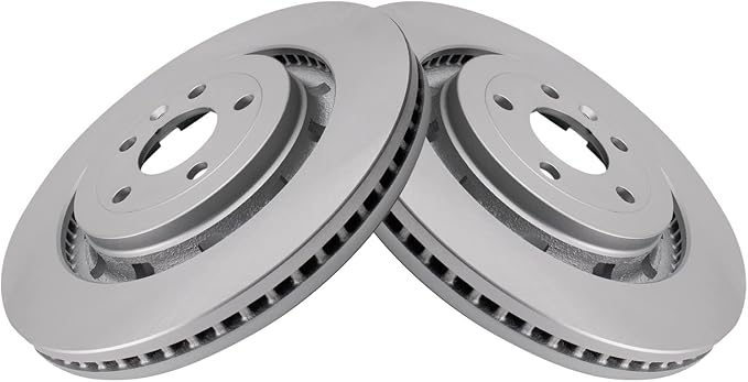 TRQ Front Brake Rotors Set Premium G-Coated Smooth Compatible with 13-19 Explorer 12-19 Flex 12-16 MKS MKT Police Interceptor Sedan Police Interceptor Utility 14-18 Special Service Sedan Taurus
