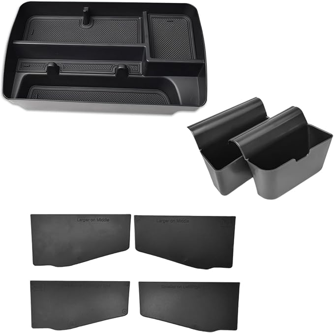 RUNROAD Tailgate Storage Dividers Compatible with 2023 2024 2025 2026 Chevy Colorado and GMC Canyon Accessories, Dashboard Storage Organizer for Colorado Canyon Storage Box