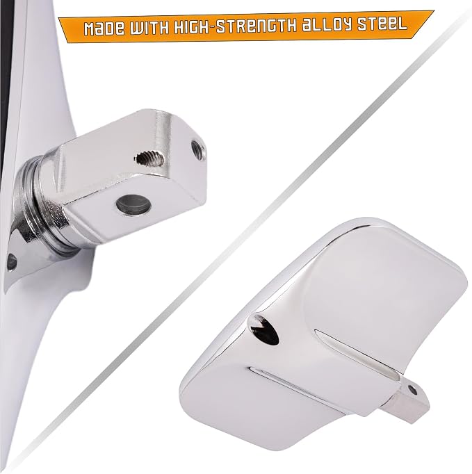 Kinglemc Rear Passenger Floorboard FootPeg footboard for Kawasaki (Eagle 7.9 * 4.5", Silver)