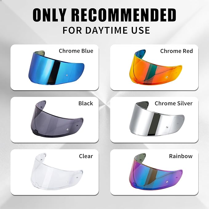 Helmet Visor Shield for SEDICI Strada II and Strada 3 /FF397/FF801 Motorcycle Helmets Visor (Clear)