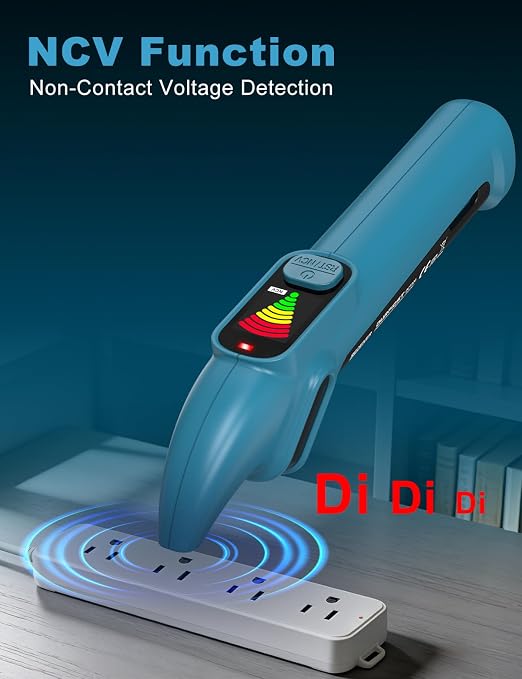 DURFICST Circuit Breaker Finder Tool with Electrical GFCI Outlet Tester, NCV Electrical Circuit Tracer Kit with LCD Display, Includes Adapters and Carrying Case