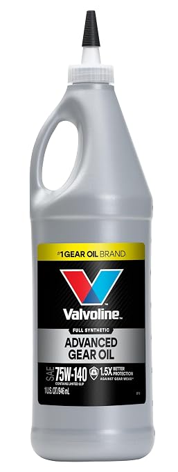 Valvoline SynPower SAE 75W-140 Full Synthetic Gear Oil 1 QT, Case of 12