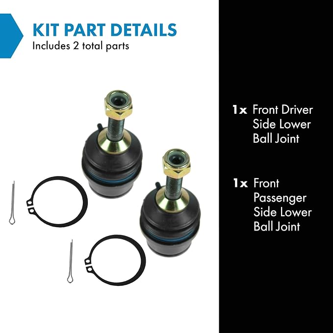 TRQ Front Lower Ball Joint Driver and Passenger Side Compatible with 2003-2011 Ford Crown Victoria 2003-2011 Lincoln Town Car 2003-2011 Mercury Grand Marquis 2003-2004 Mercury Marauder