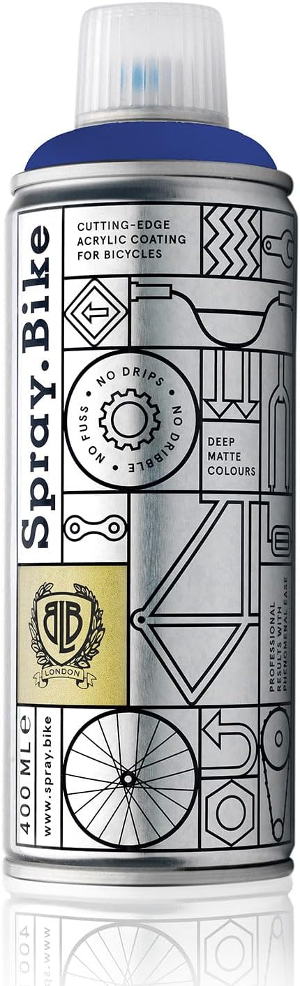 Spray.Bike Spray Paint | Designed Mainly for Bicycles | Multi-Use Acrylic Spray Paint for Metal, Plastic | High Coverage Bike Paint, 400ml, Royale