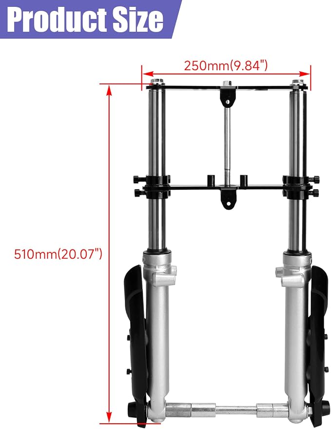 Mini Bike Front Forks Kit Suspension Replacement for Coleman CT100U Monster Mega Moto MMB80 MMB105 80cc 105cc Motovox MBX10 MBX11 Baja DB30 GMB100 TrailMaster Storm 200 Powersports Parts