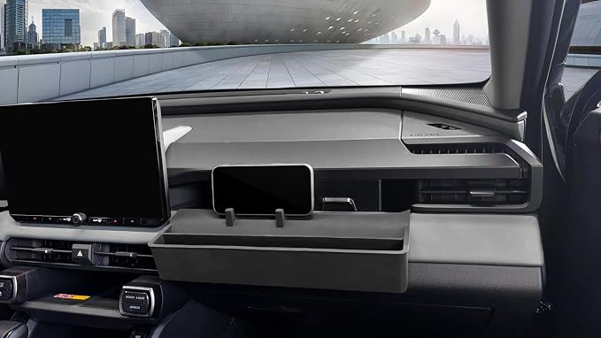 SXCY for 2026 Toyota RAV4 Center Console Organizer Passenger Side Tray Multifunctional Storage 2026 RAV4 Accessories for 2026 Toyota RAV4 Interior Console Acccessories with Drawer and Phone Stand