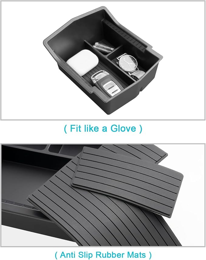 CDEFG for 2026 Subaru Forester Center Console Organizer, for 2025 2026 Subaru Forester (Base/Premium/Sport/Limited/Touring) Accessories Middle Console Armrest Storage Box