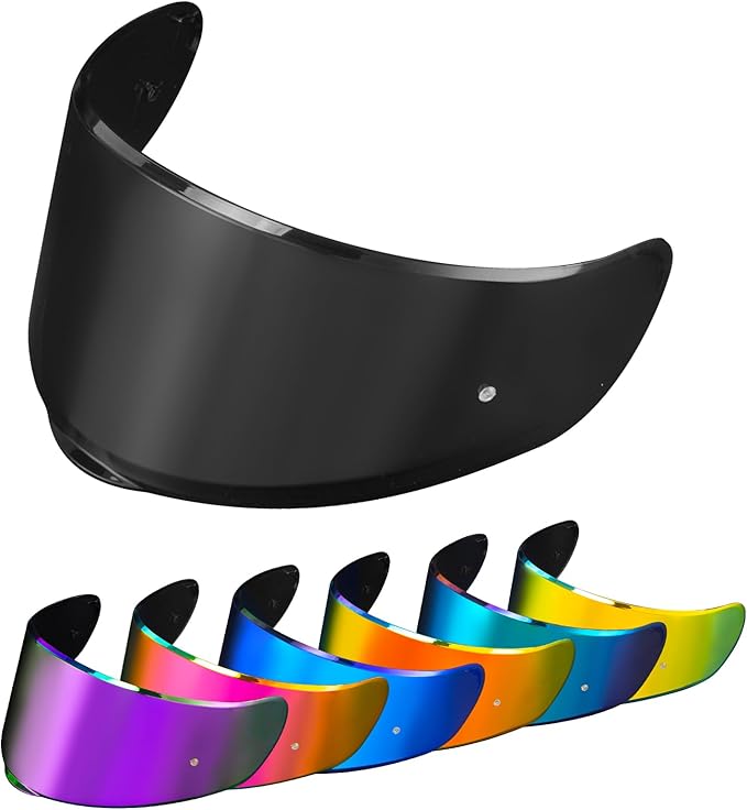 PSLER Sedici Strada 2 Visor - Sedici Strada 2 and Strada 3 Face Shield Motorcycle Helmet visor Accessories Replacement for LS2 FT2 VECTOR Sedici Strada 2 Strada 3 FF801 FF397，Dark Black