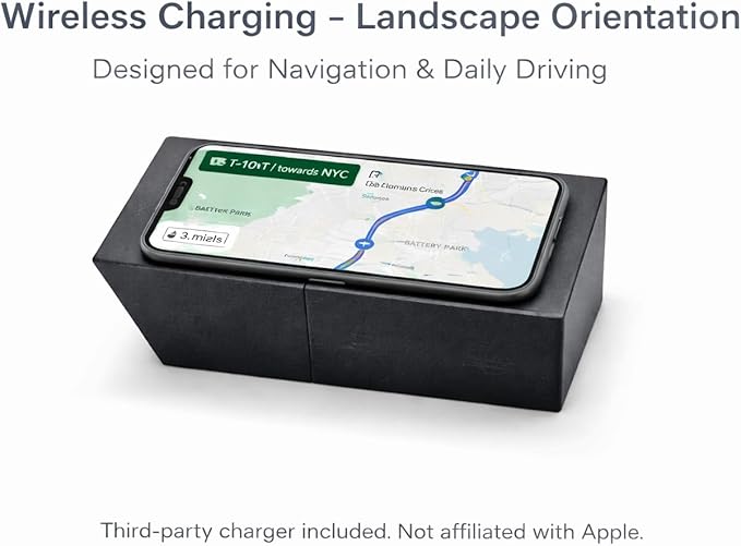 Magnetic Charging Phone Mount Holder Compatible with Gen 2 Tacoma Console Cubby Compatible with Magsafe iPhone Mount