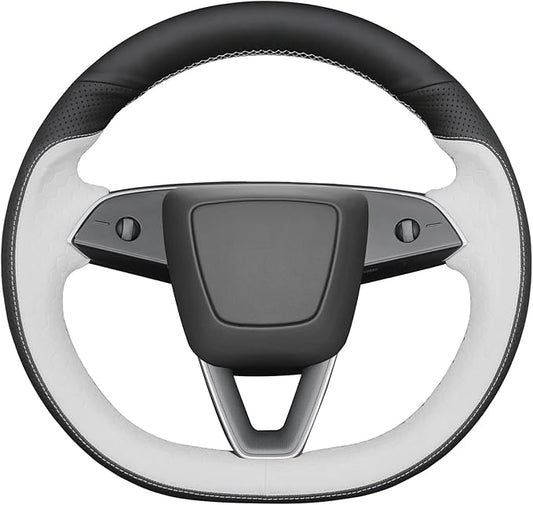 MEWANT Tesla Model 3 Highland/Model Y DIY Stitching Steering Wheel Cover Wrap for Tesla Model 3 Highland 2023-2025/Model Y 2025 Highland for Tesla Model 3/Model Y Accessories