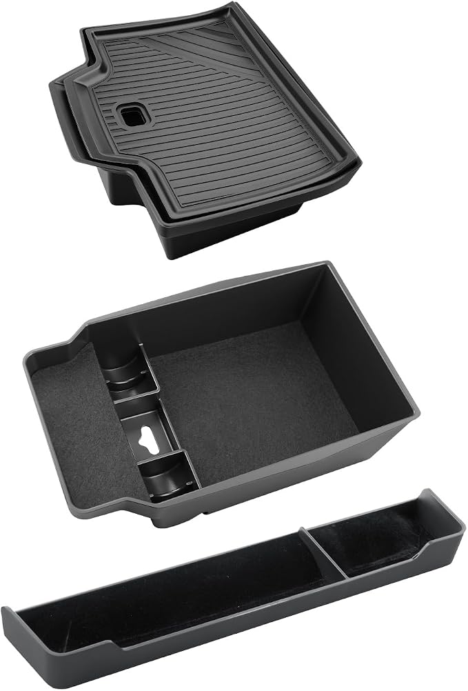 CDEFG 3Pcs for 2026 Mazda CX5 Center Console Organizer for 2026 Mazda CX-5 (S/Select/Preferred/Premium/Premium Plus) Accessory Middle Console Tray Storage Box
