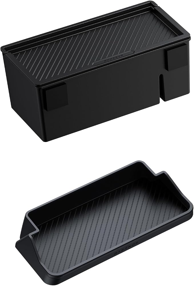 BASENOR Behind Screen Storage for Tesla Model Y Model 3 and Model Y Model 3 Sunglasses Holder