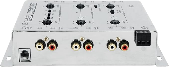 Autotek ATK2 3X Active Crossover Processor (Silver) – 8.5 Volts, 2-Way and 3-Way, Remote Bass Control Included, Built-In Crossovers, Level Adjust