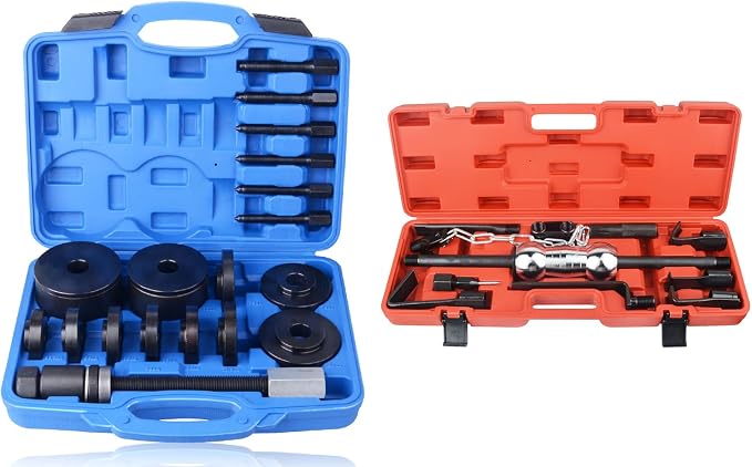DAYUAN 19pcs Front Wheel Drive Bearing Removal Tool Kit Bundle with 13PC Dent Puller with Slide Hammer Auto Body Truck Repair Tool Kit Set