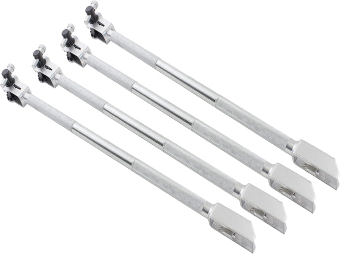 Mytee Products 4 Pack 39.5" Combination Ratcheting Winch Bar for Flatbed Trailer - Chrome Carbon-Steel Combo Winch Bar with Non-Slip Handle & Square Head for Chain Lever Binders